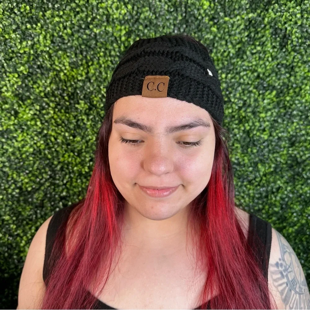Knitted‎ C.C head wrap in black new